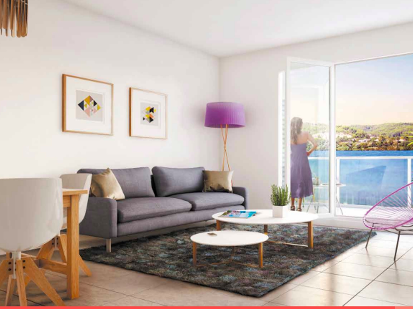 DUINGT T3 de 61M2 donnant sur balcon de 17m2