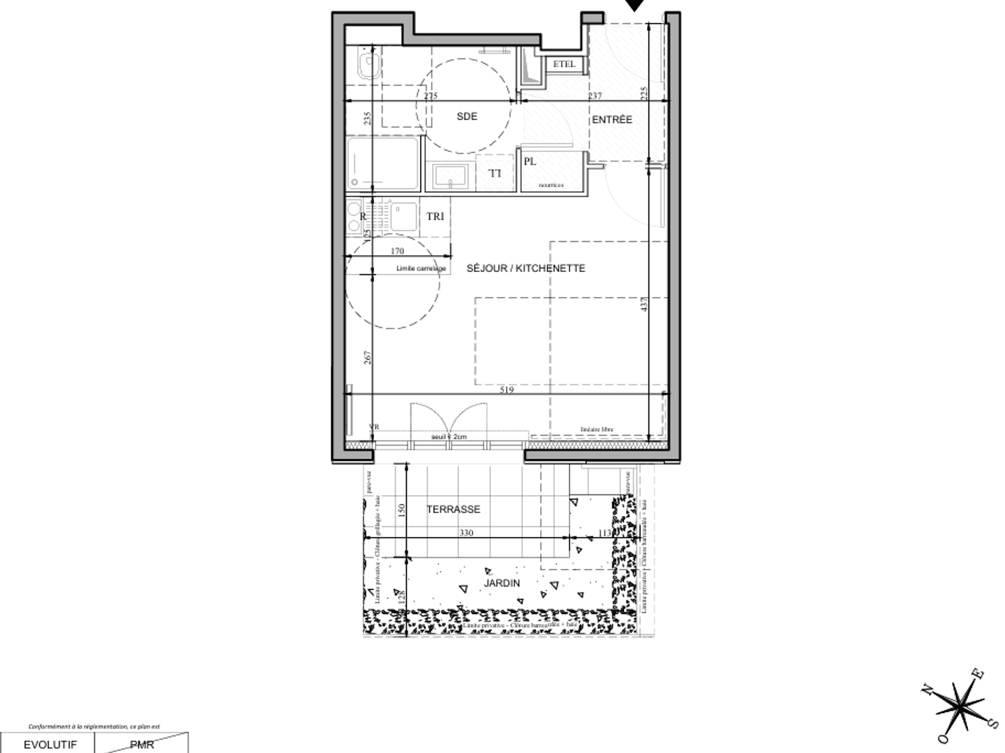 Appartement à vendre - 1 pièce - 33m2 - Le Plessis-Robinson (92350)