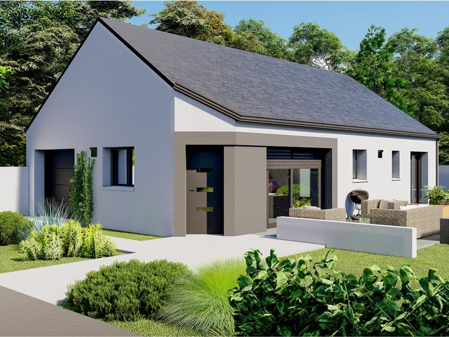 Terrain + maison 74 m²