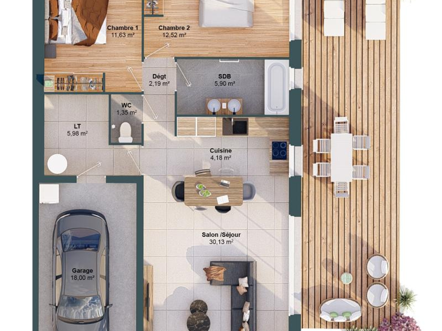 Maison à vendre - 74m2 - Ligné (44850)
