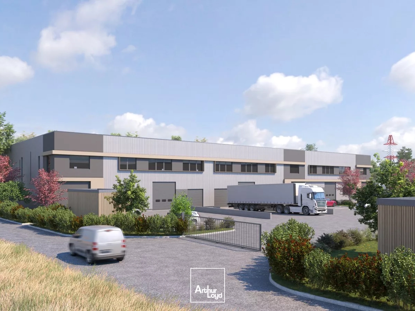 Locaux d'activité à vendre à Persan parc sécurisé et accès rapide A16