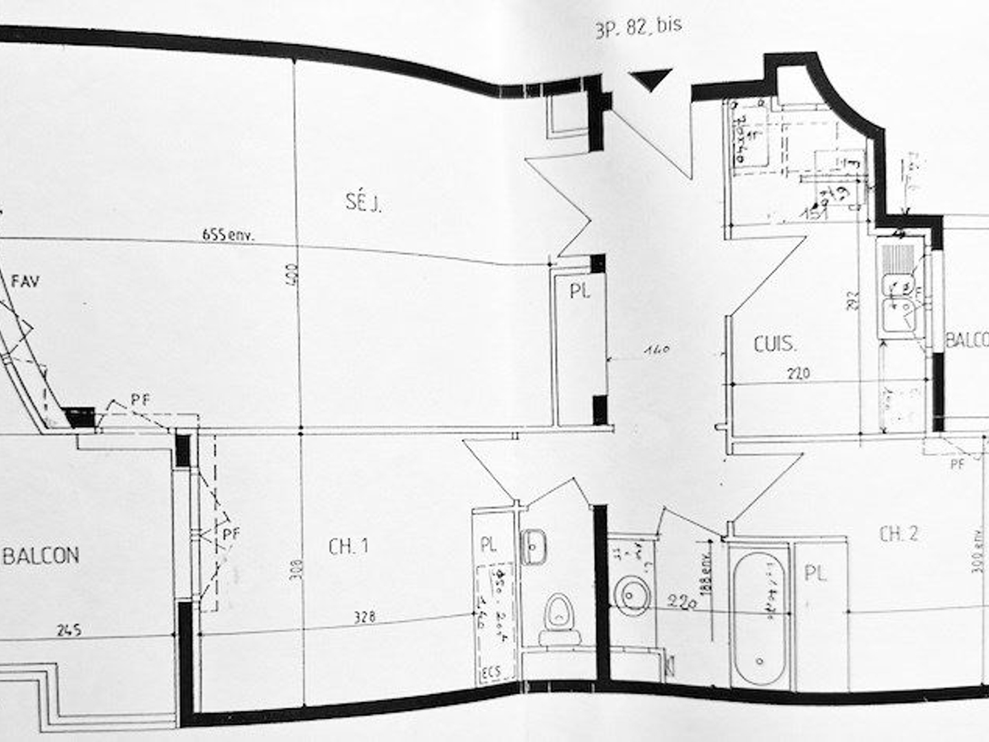 Appartement à vendre - 3 pièces - 73m2 - Paris 14e (75014)