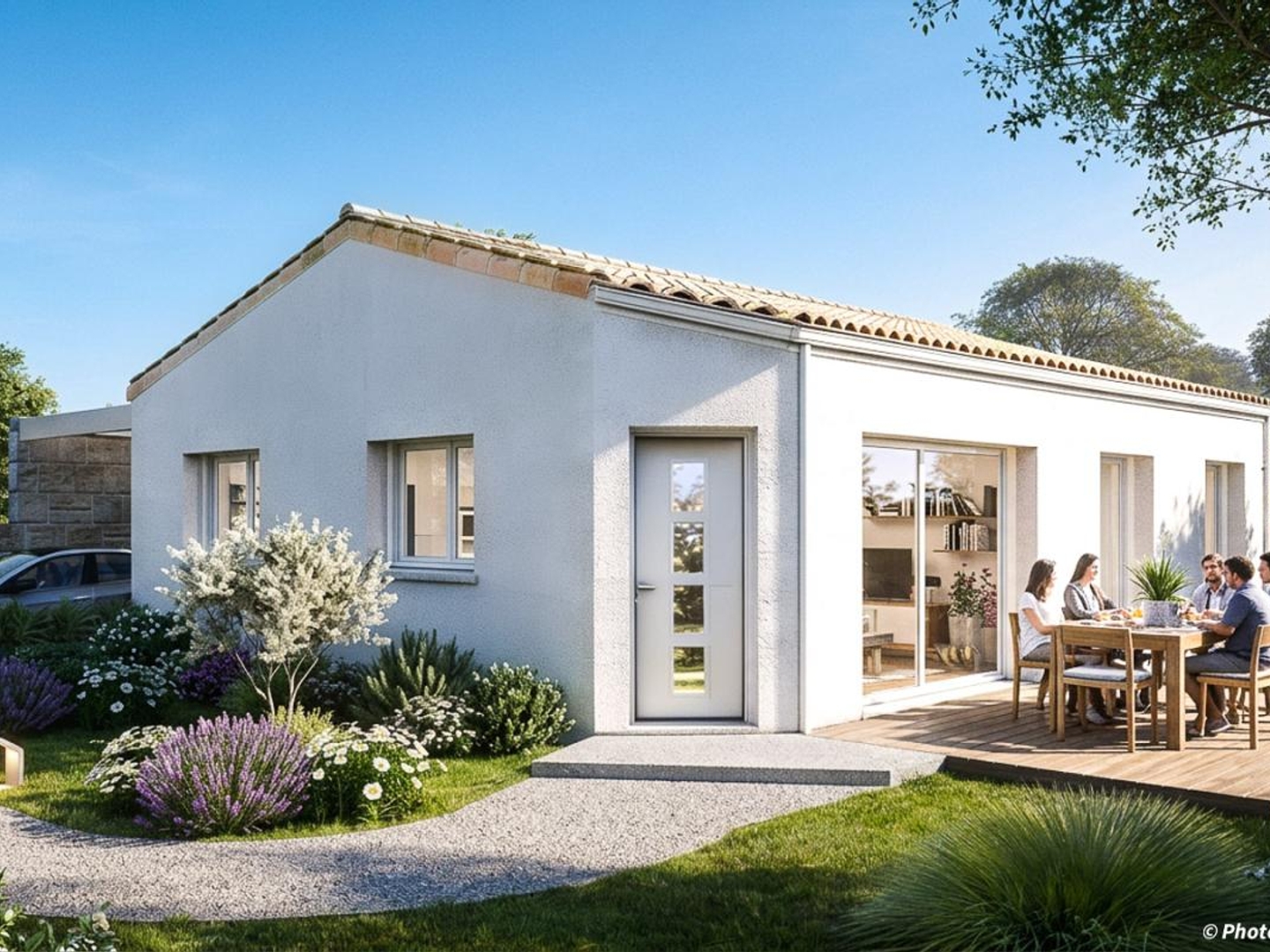 Terrain + maison 77 m²