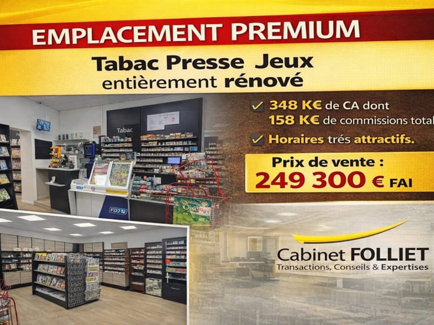 Local commercial 70 m²