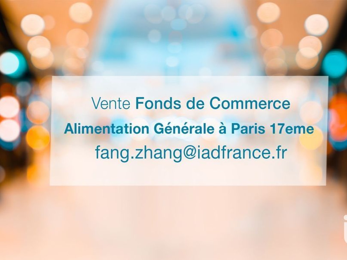 Vente Boutique/Local commercial 50 m²