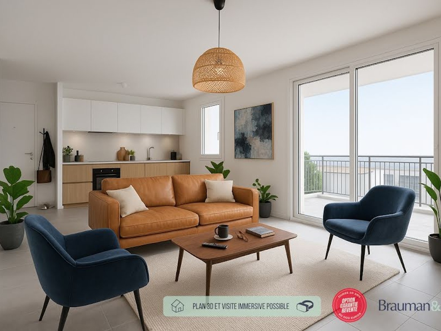 Appartement 2 pièces 44 m²