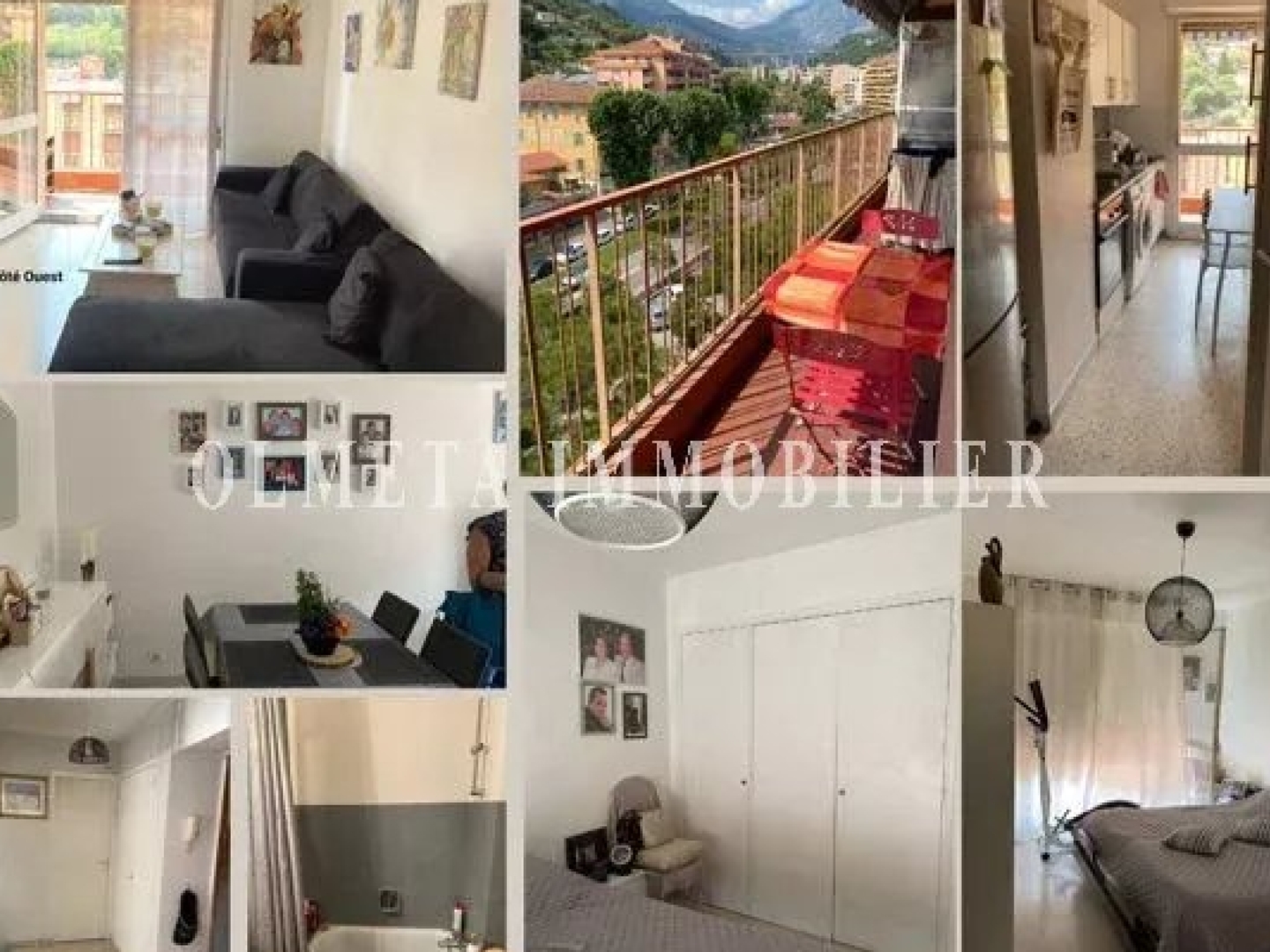 Investissement clé en main - 2 pièces loué, 50 m², Menton