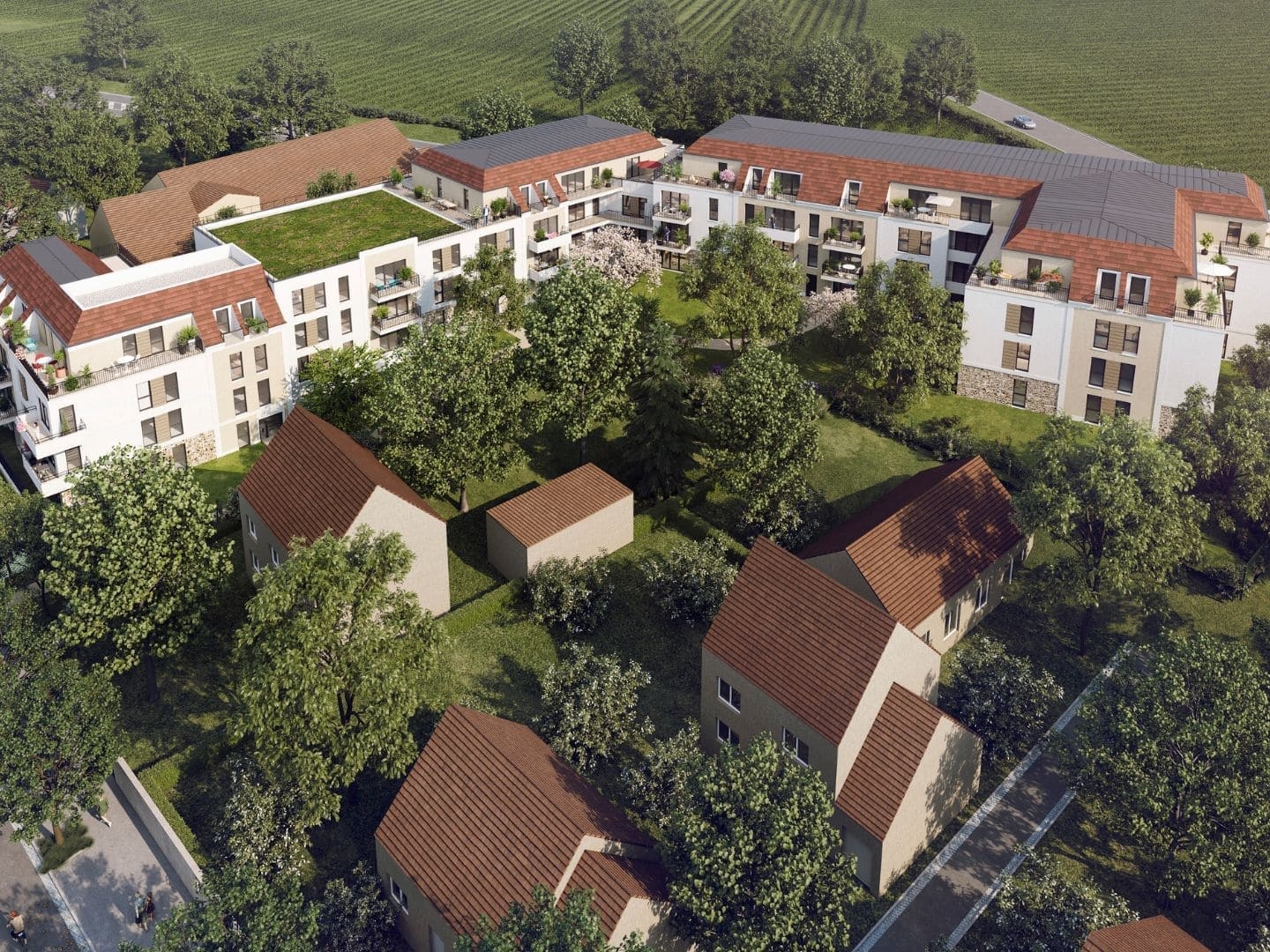 Appartement à vendre - 2 pièces - 40m2 - Ecquevilly (78920)