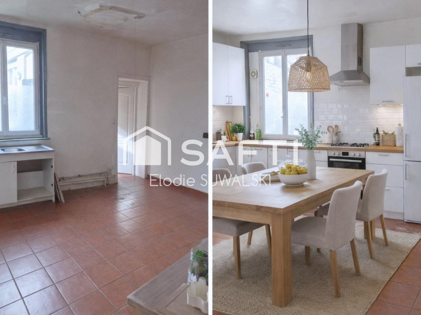 Maison 4 chambres avec jardin dans secteur calme du Valenciennois