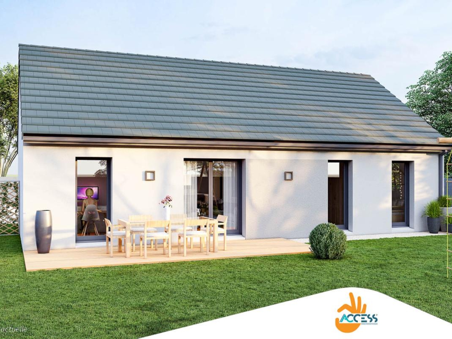 Terrain + maison 75 m²