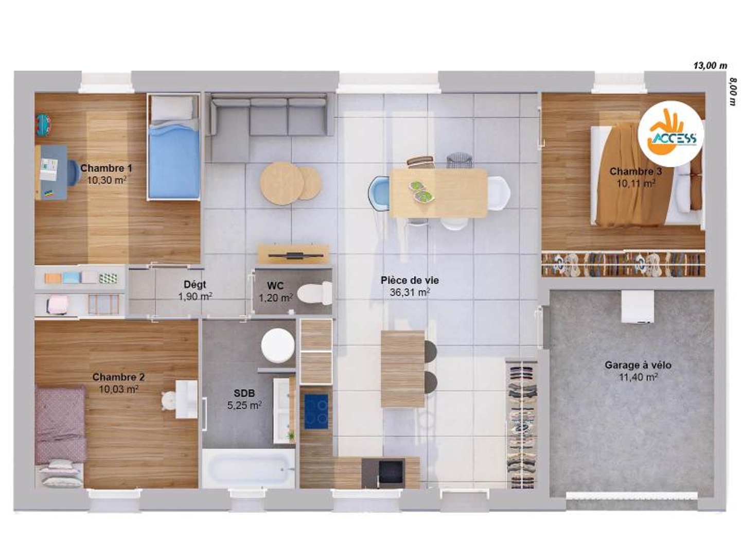Maison à vendre - 75m2 - Le Bocasse (76690)