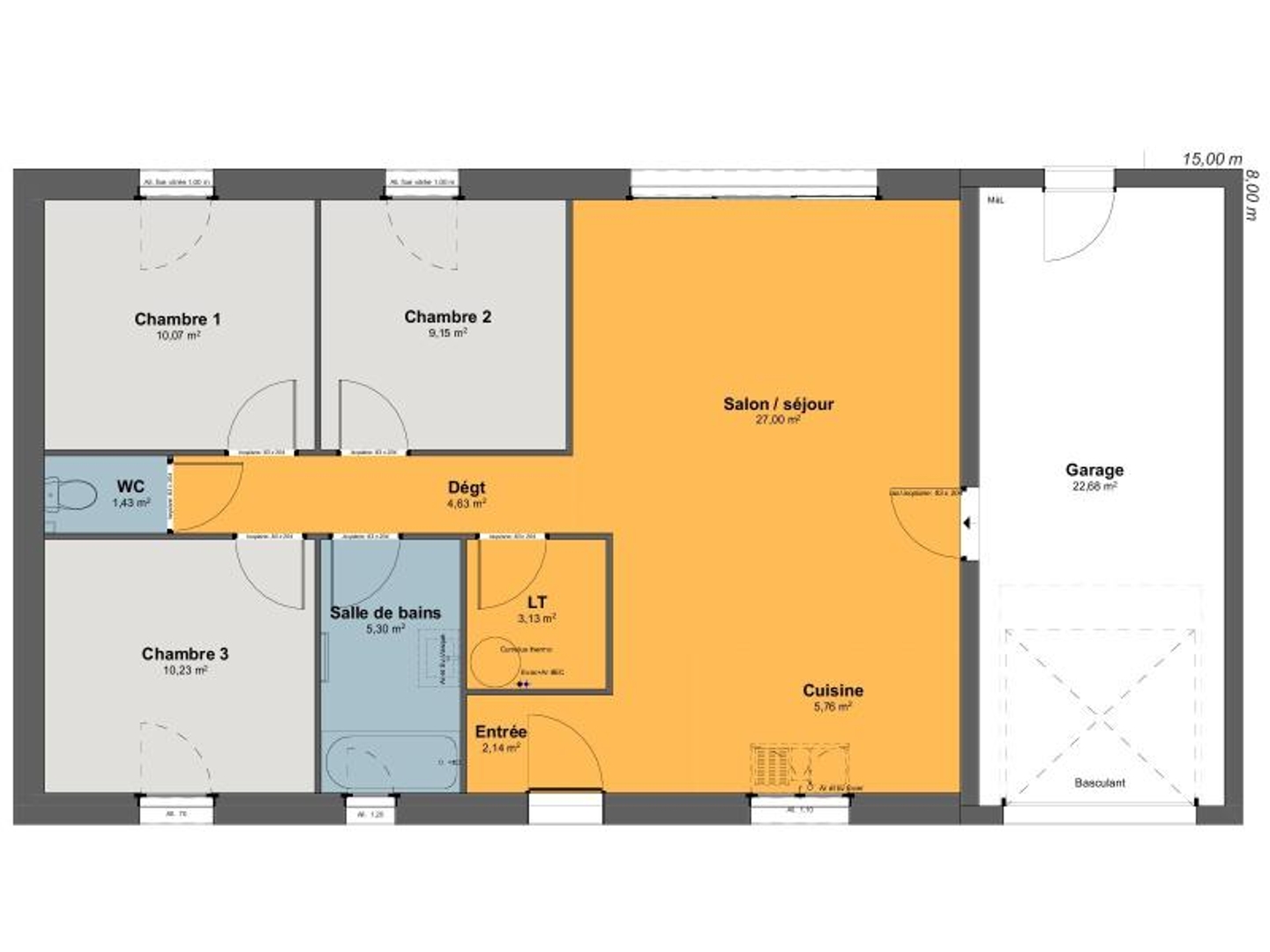 Maison à vendre - 79m2 - Lalande-De-Pomerol (33500)