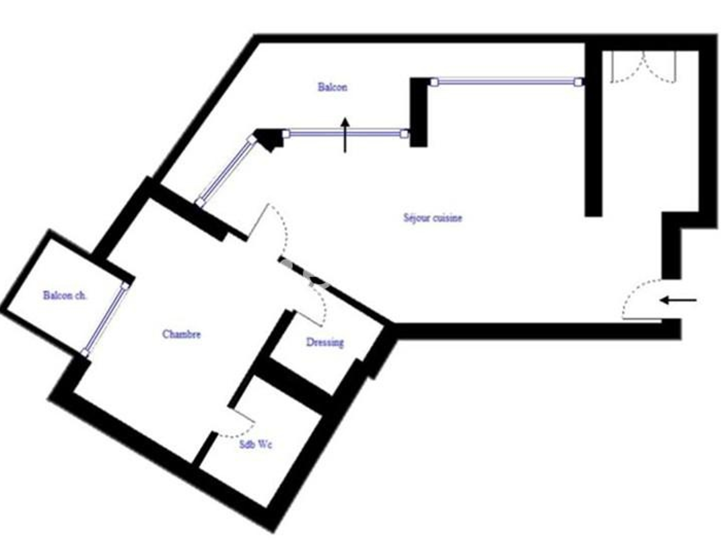 Appartement à vendre - 2 pièces - 61m2 - Paris 16e (75016)
