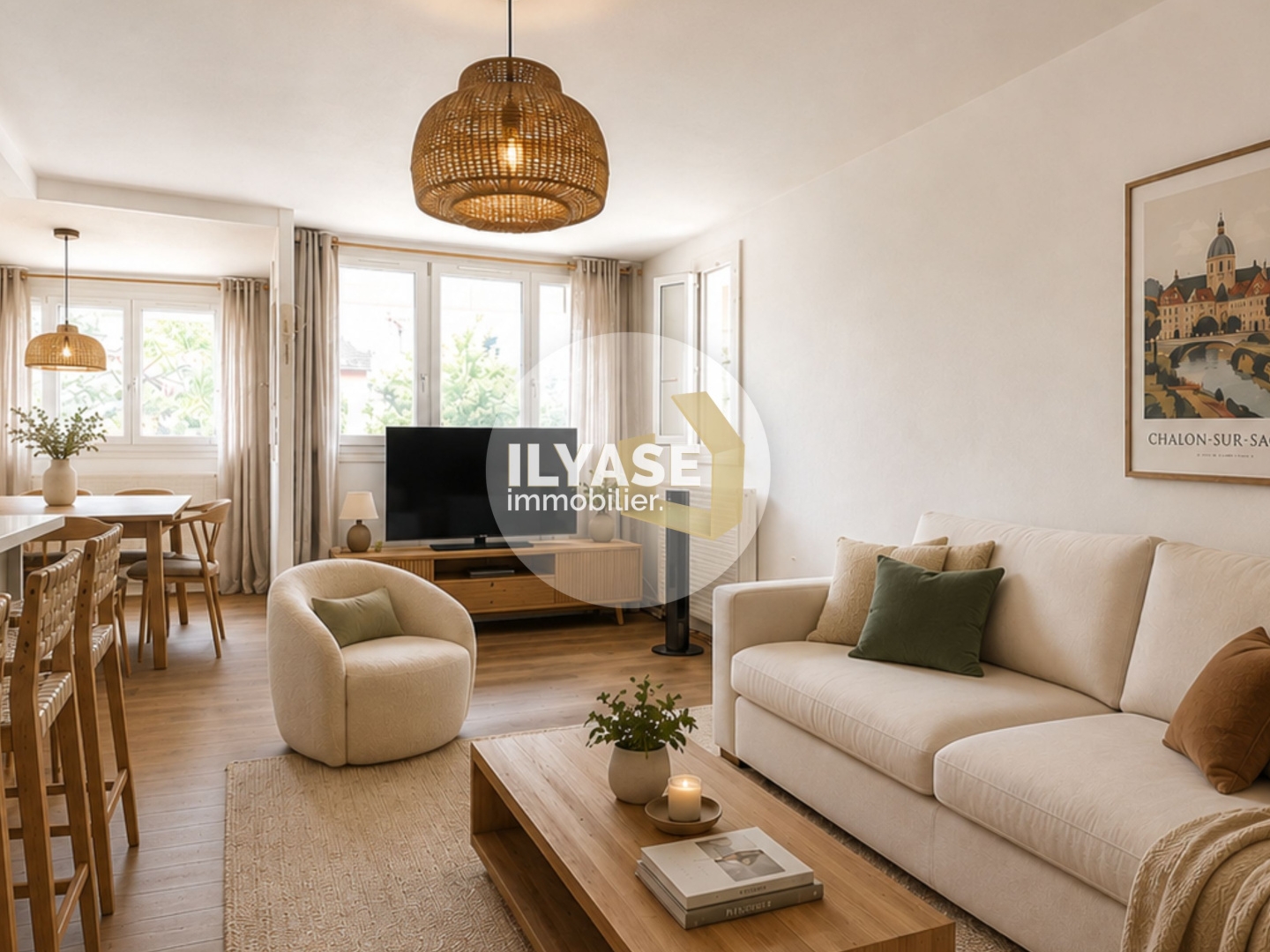 Appartement à vendre - 4 pièces - 86m2 - Chalon-Sur-Saône (71100)