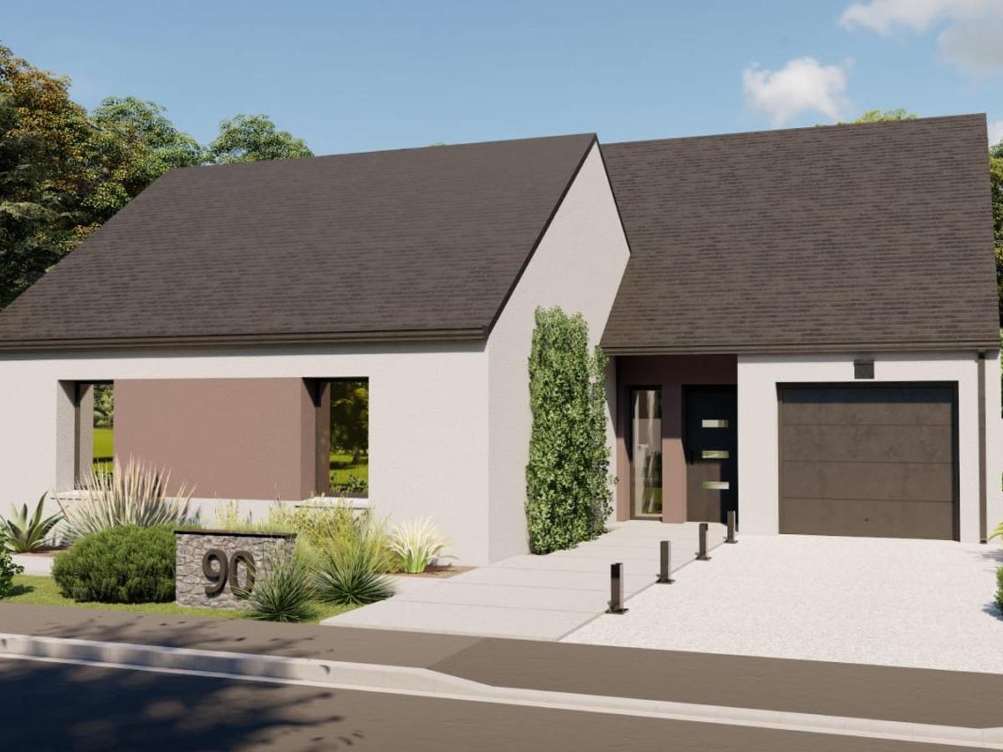 Terrain + maison 90 m²
