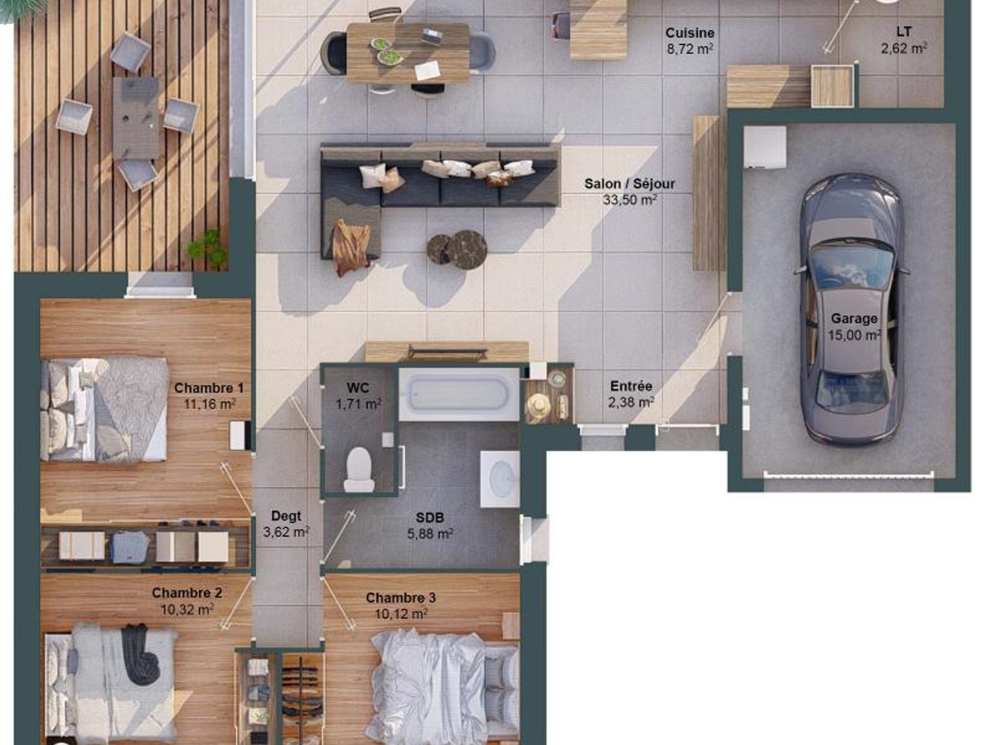 Maison à vendre - 90m2 - Montbazon (37250)