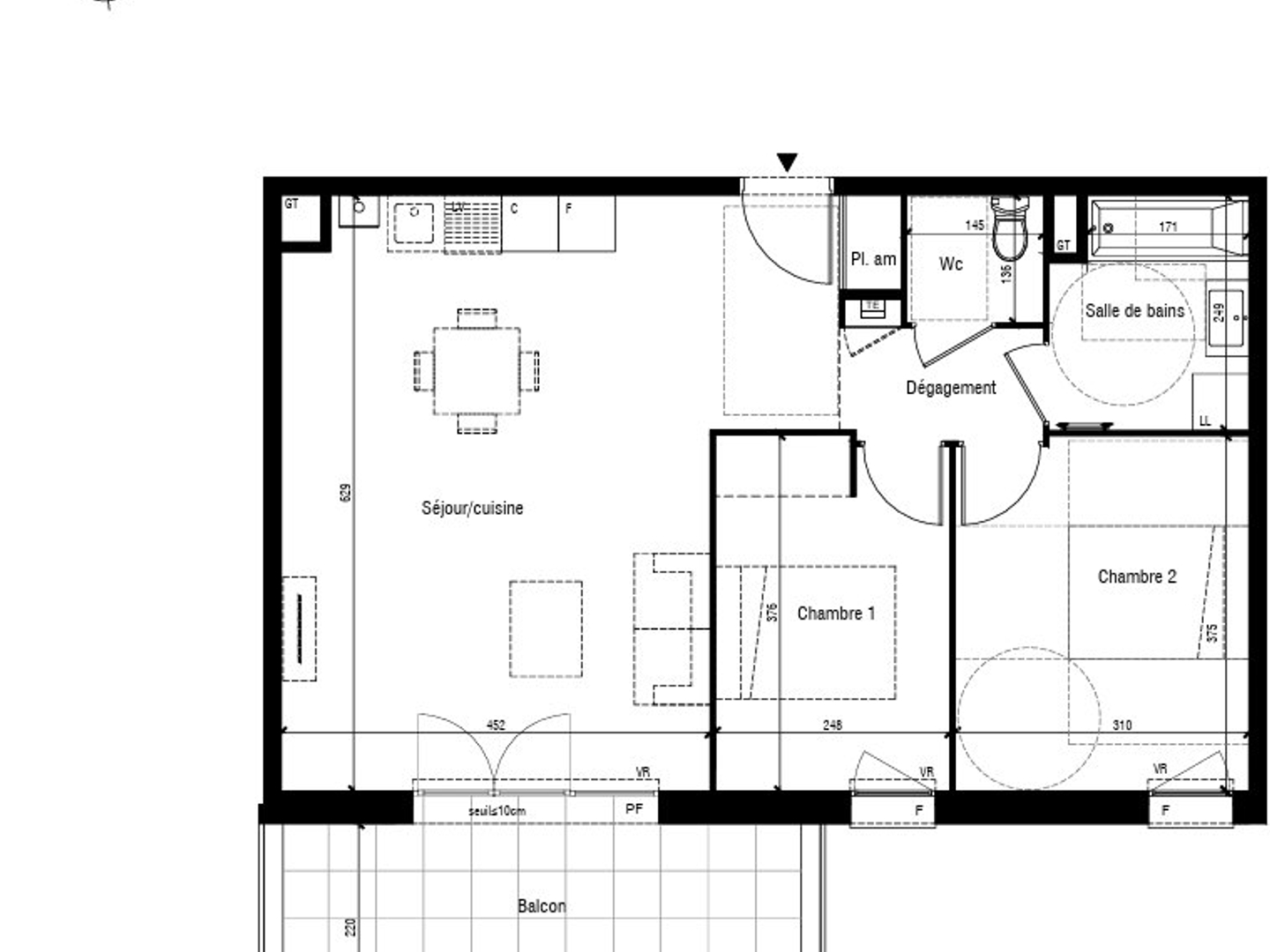 Appartement à vendre - 3 pièces - 62m2 - Toussieu (69780)