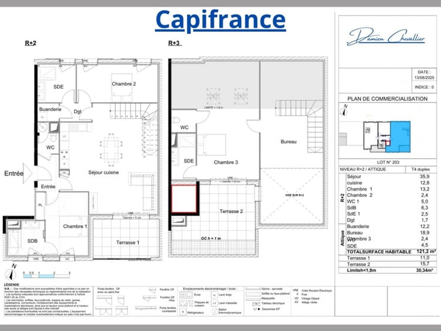 Appartement à vendre - 4 pièces - 121m2 - Palavas-Les-Flots (34250)