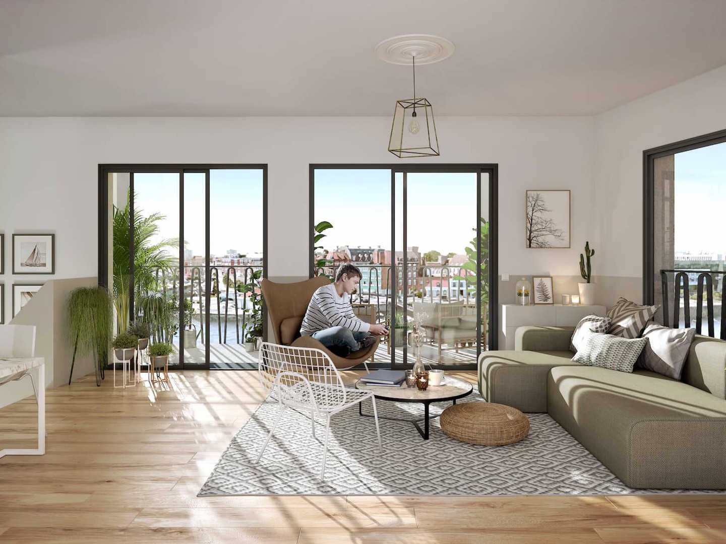 Dunkerque face au port de Plaisance