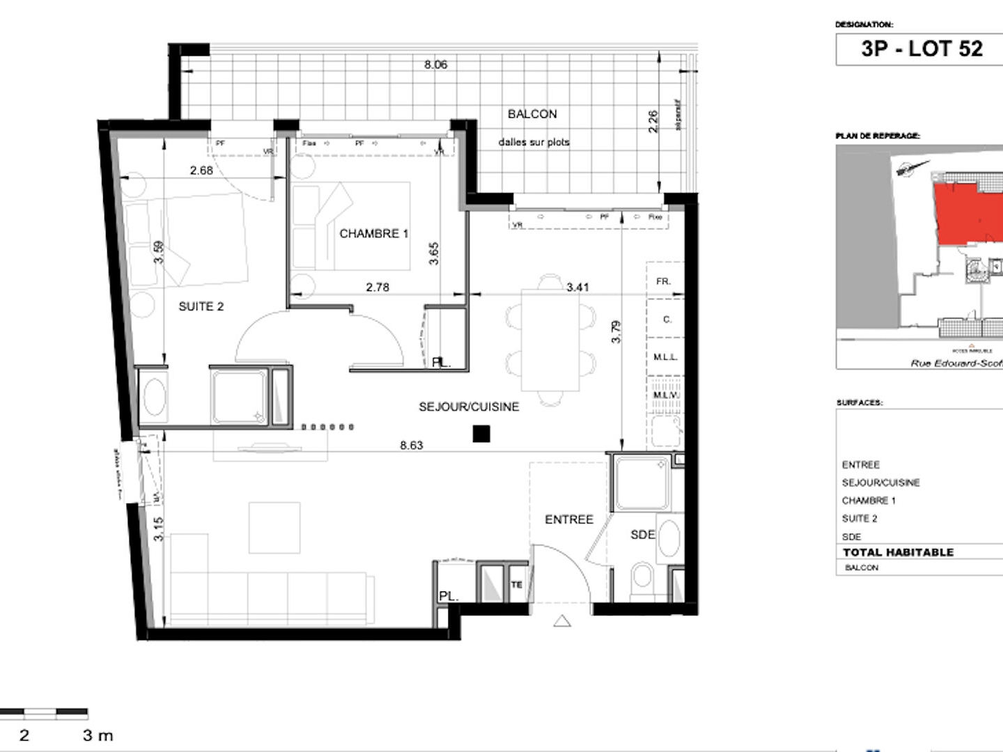 4 appartements neuf livrés quartier Port à Nice