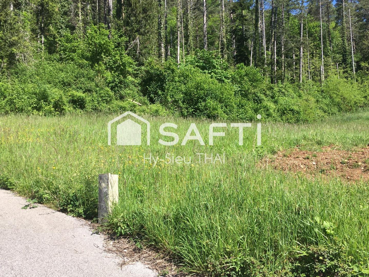 TERRAIN de 917 m2, (Droite) constructible, viabilisé, (39240 THOIRETTE)