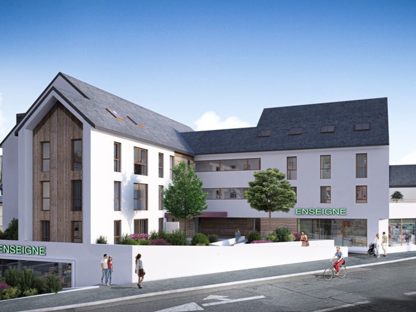 Appartement T2, Centre-ville de Plougastel-Daoulas Immeuble de standing avec ascenseur, Pinel 2024 possible