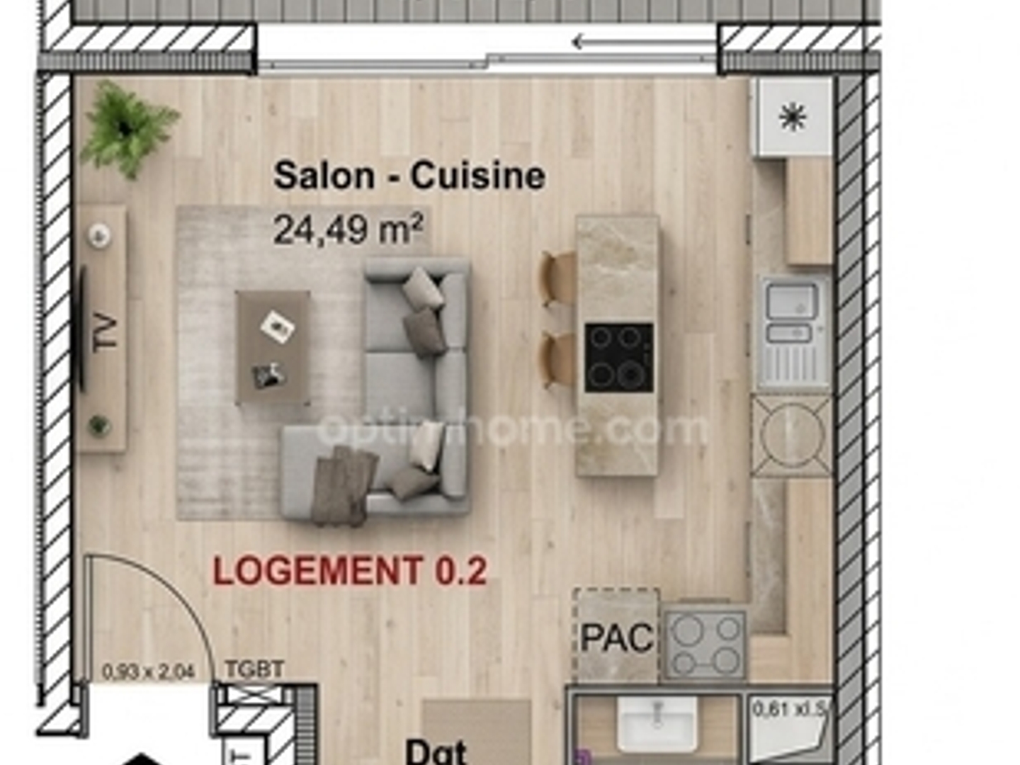 Appartement à vendre - 2 pièces - 47m2 - Cuvry (57420)