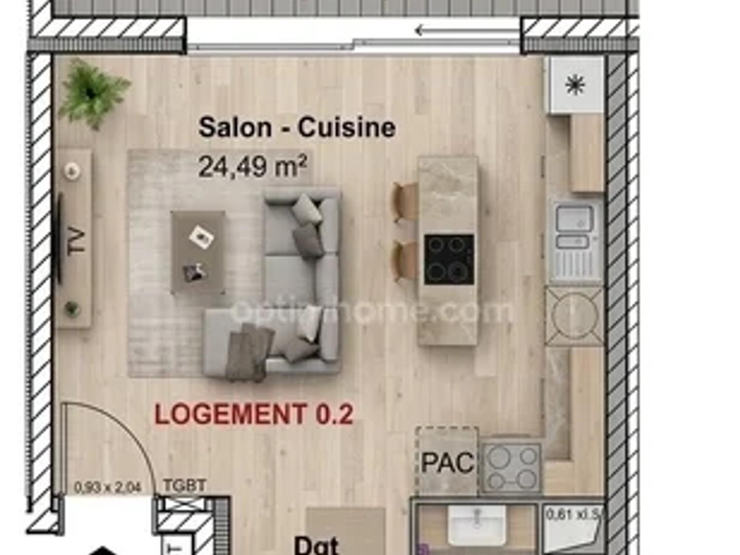 Appartement à vendre - 2 pièces - 47m2 - Cuvry (57420)