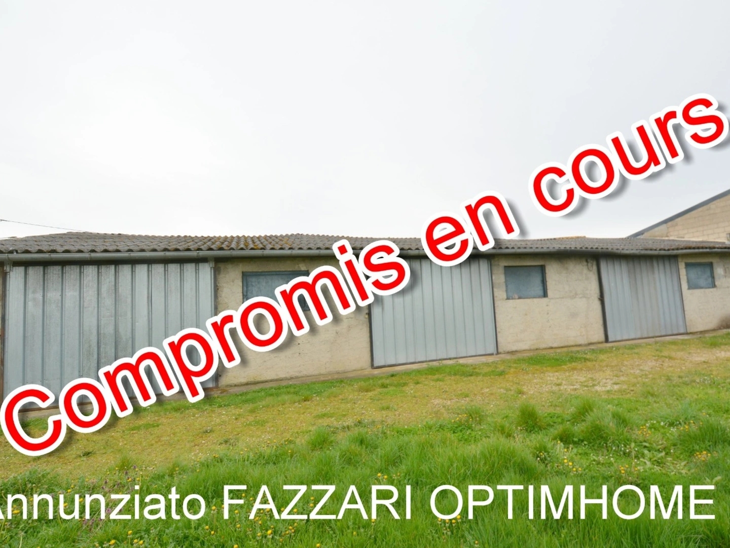 À vendre en exclusivité à Lion-devant-Dun, bâtiment à usage de garages et bureau, surface totale 282 m²!