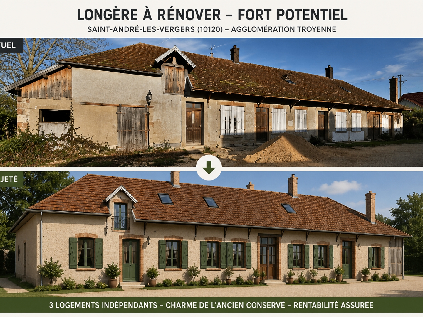 OPPORTUNITÉ INVESTISSEUR - IMMEUBLE DE RAPPORT À RÉNOVER
