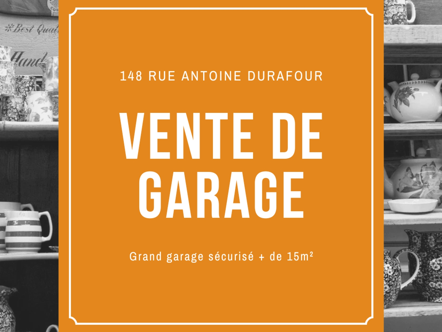 Grand garage de 15m² avec électricité + prise - secteur Centre-Deux