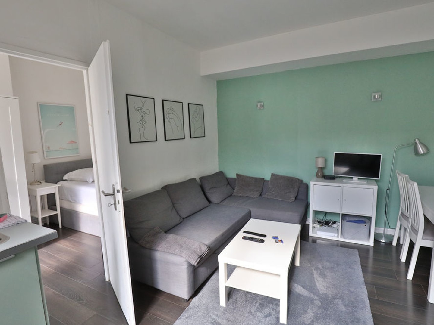 LYON 1. Secteur Chartreux. Appartement 2 pièces dernier étage