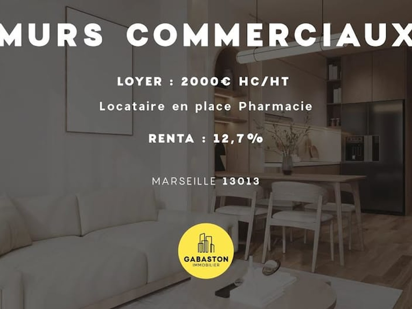 Commerce 3 pièces 100 m²