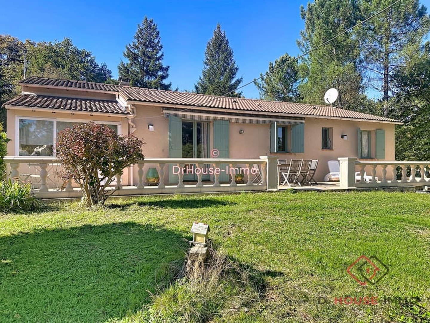 Maison de plain pied dans un cadre idylique avec 2500m2 de parc
