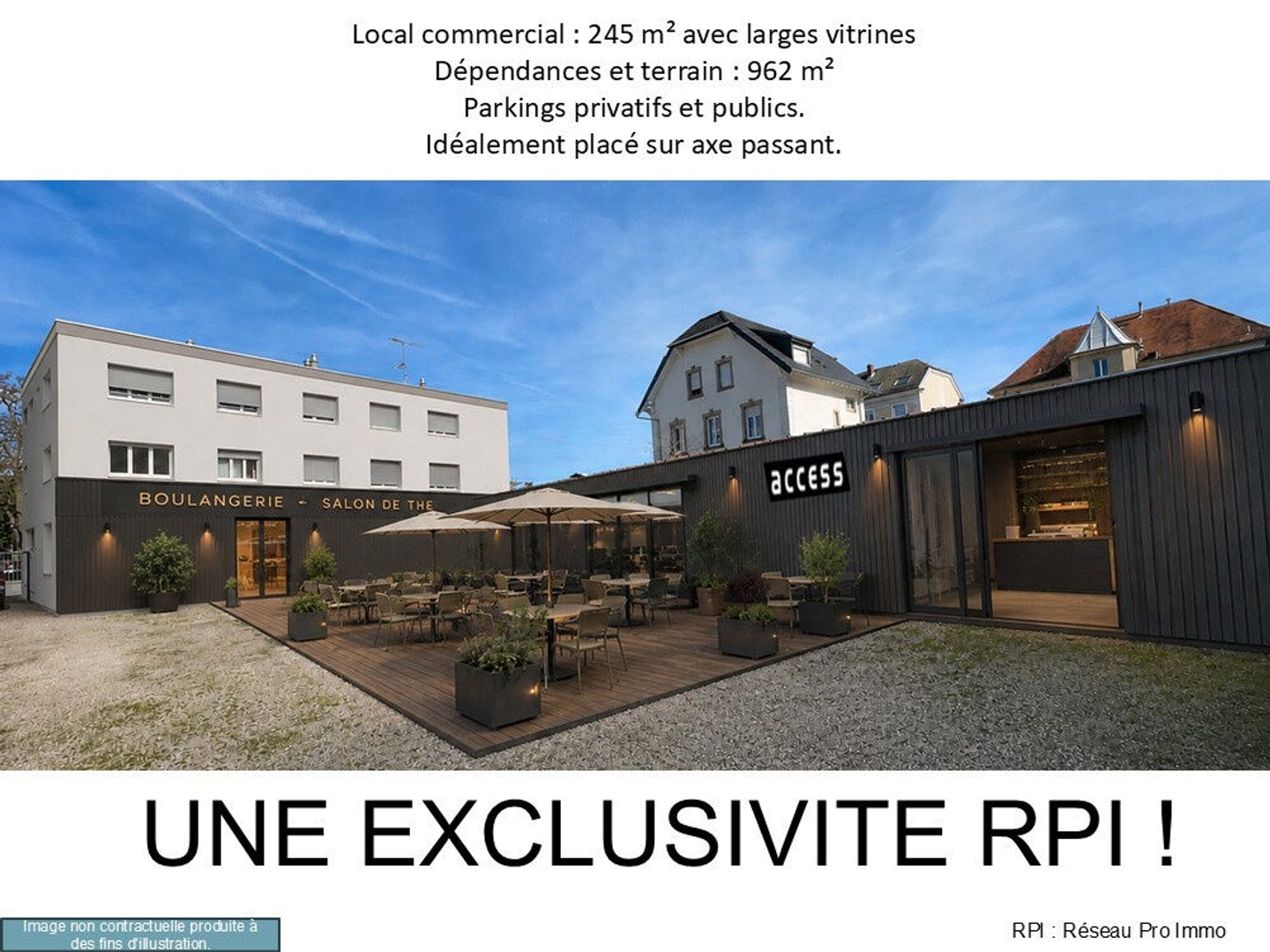 Magasin à vendre - 245m2 - Mulhouse (68100)