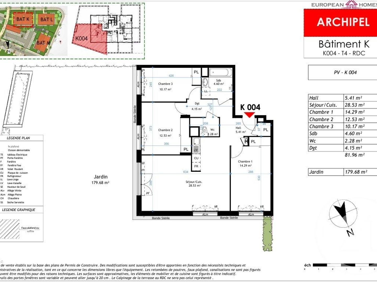 Appartement à vendre - 4 pièces - 82m2 - La Verpillière (38290)