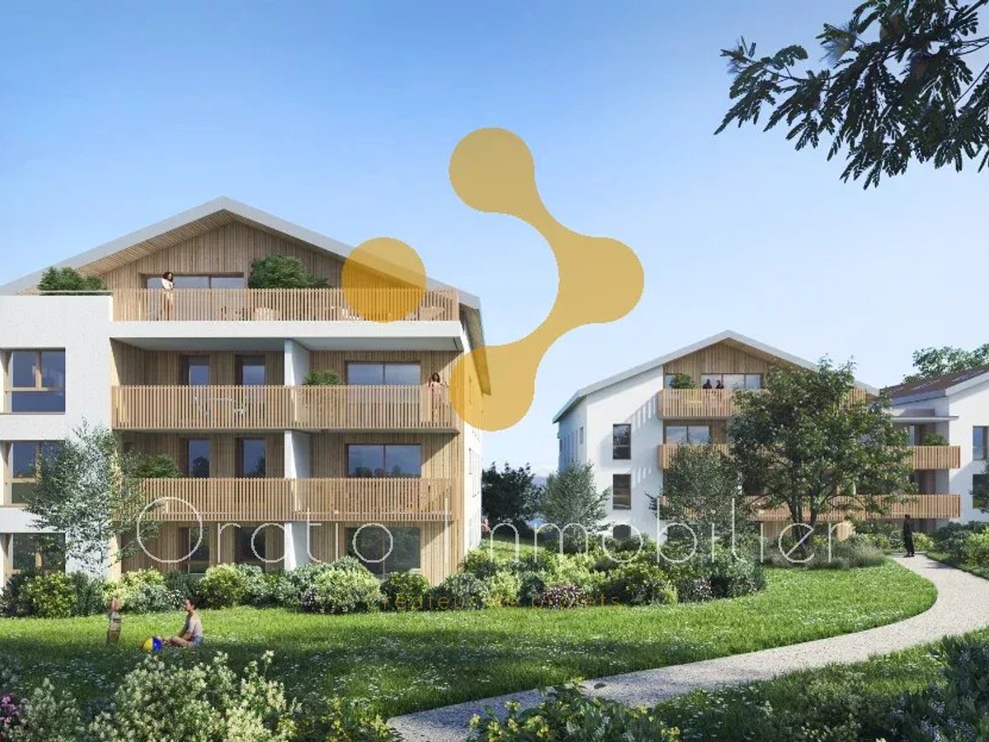 T3 dans un écrin de verdure à côté de Genève