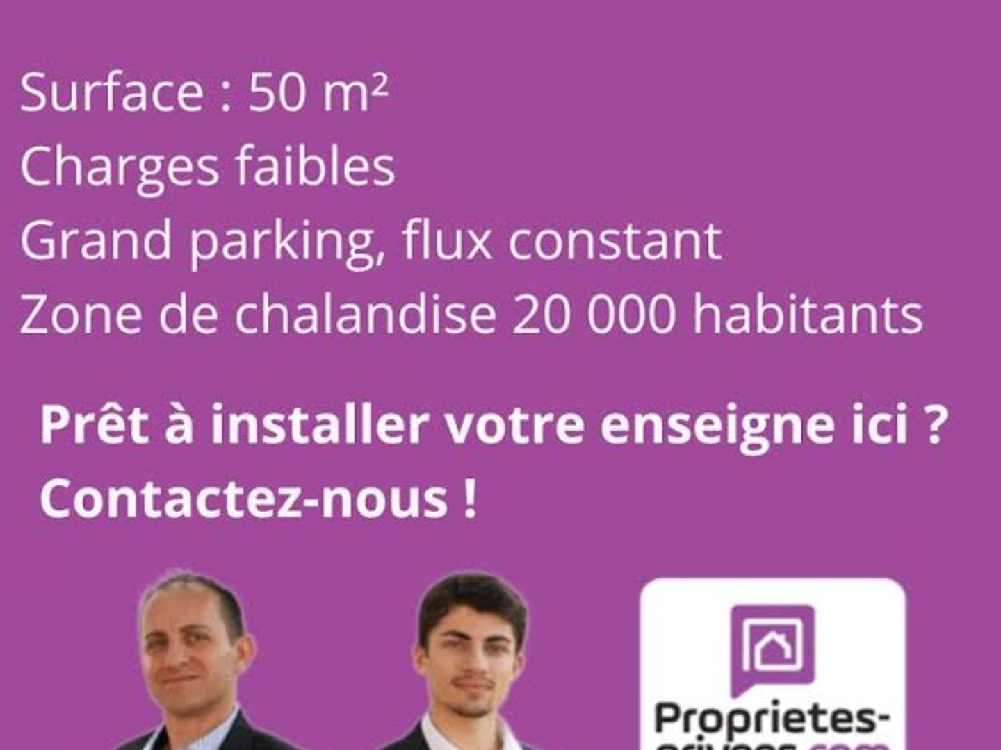 Commerce 50 m²