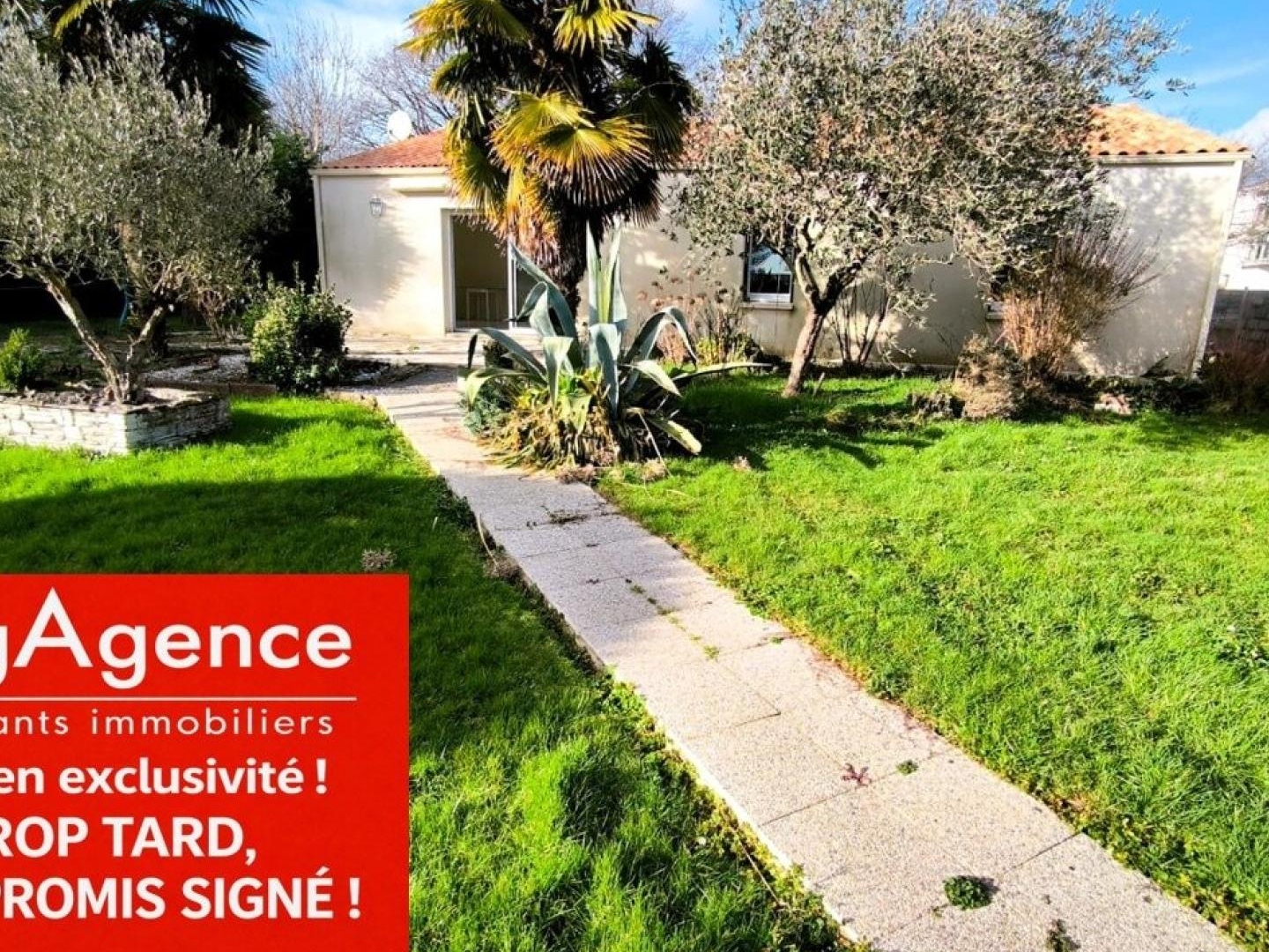 Maison T4 de plain-pied au calme à 300 mètres du bourg