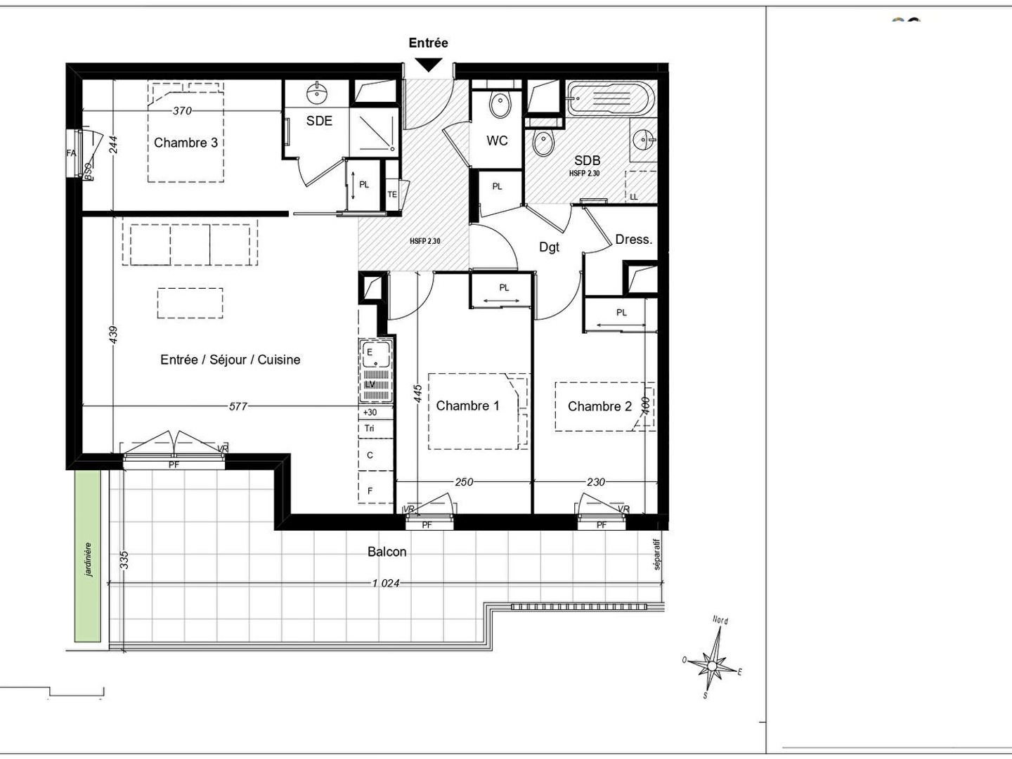 Appartement à vendre - 4 pièces - 77m2 - Saint-Laurent-Du-Var (06700)