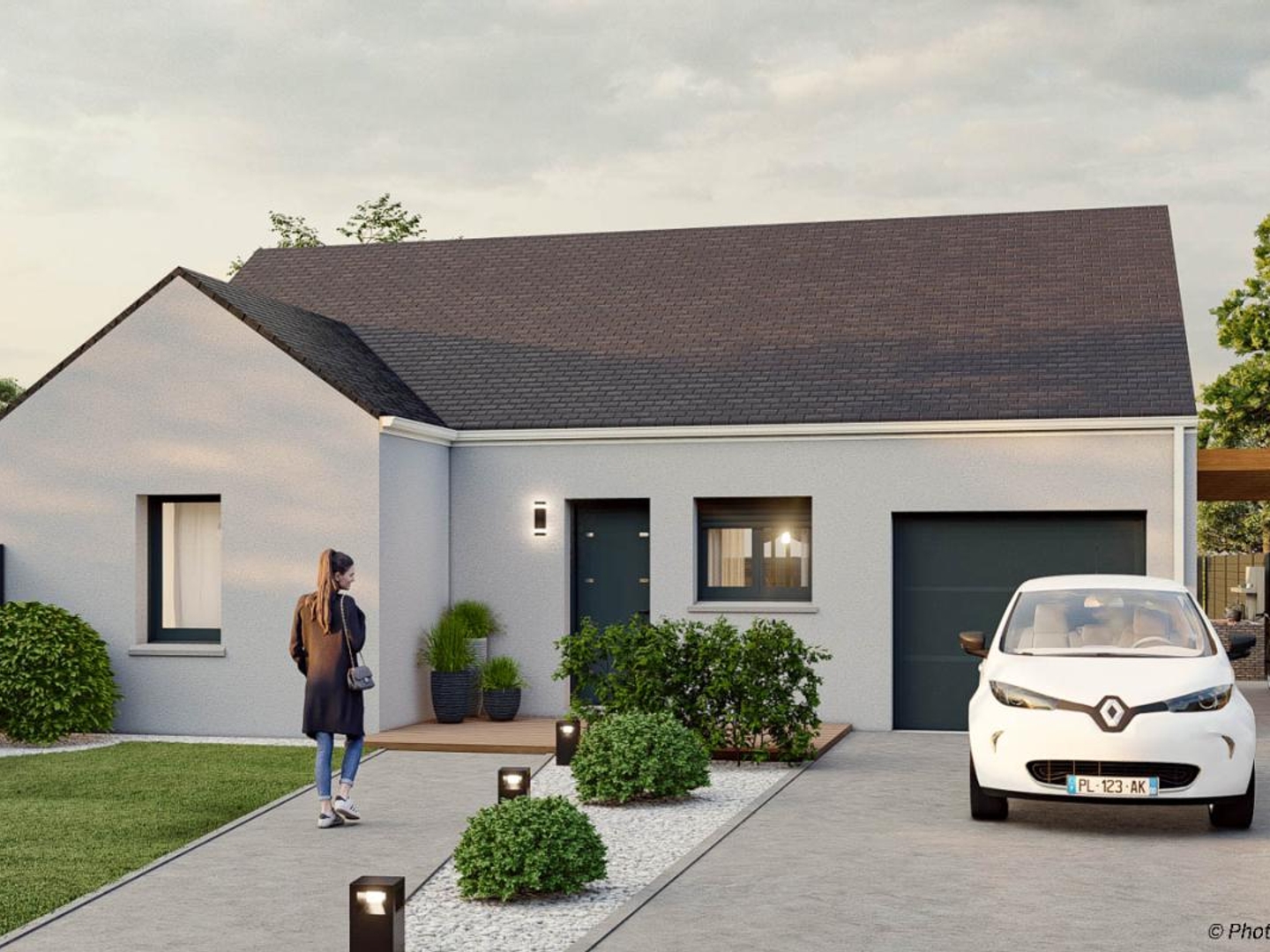 Terrain + maison 65 m²