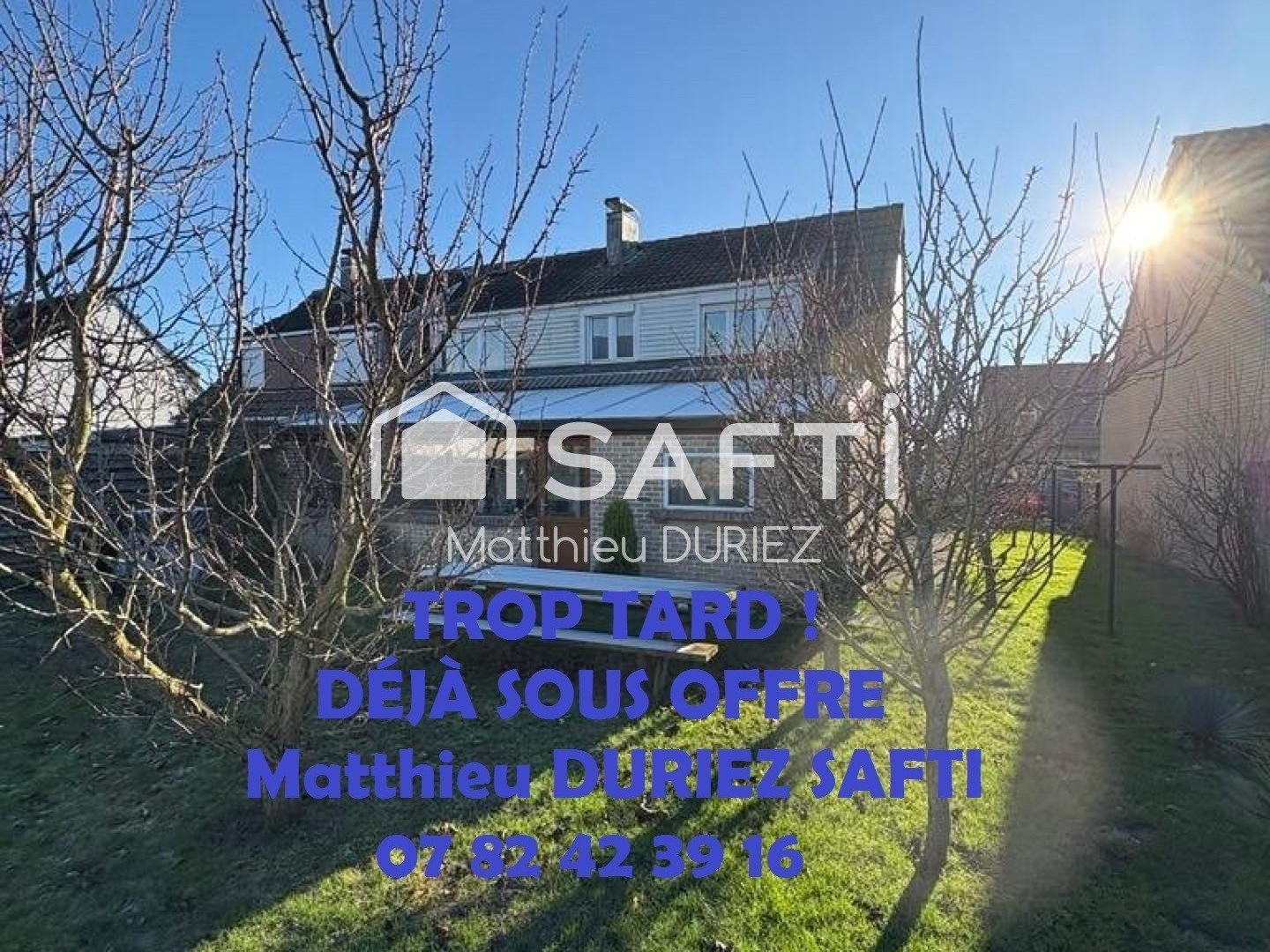 Maison familiale SPYCKER 135 m² 4 ch jardin garage