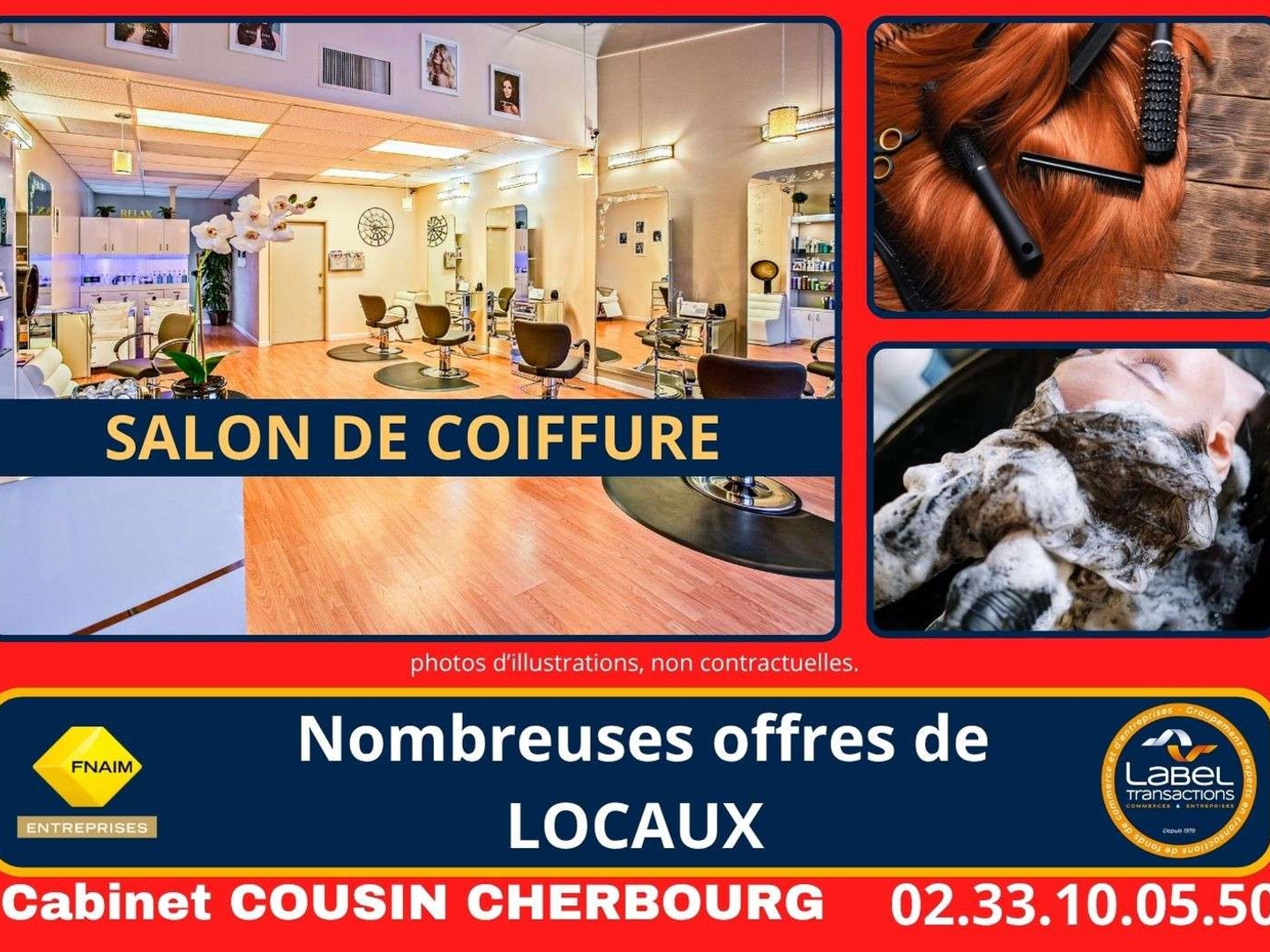 Vente salon de coiffure sur Saint Vaast La Hougue