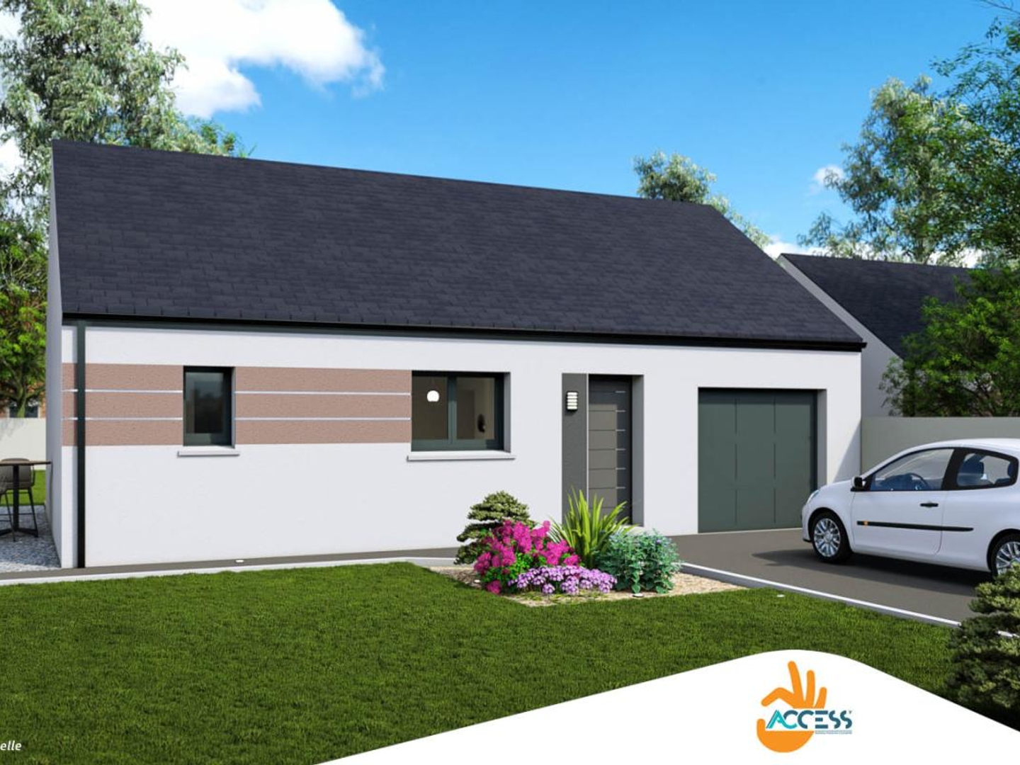 Terrain + maison 61 m²