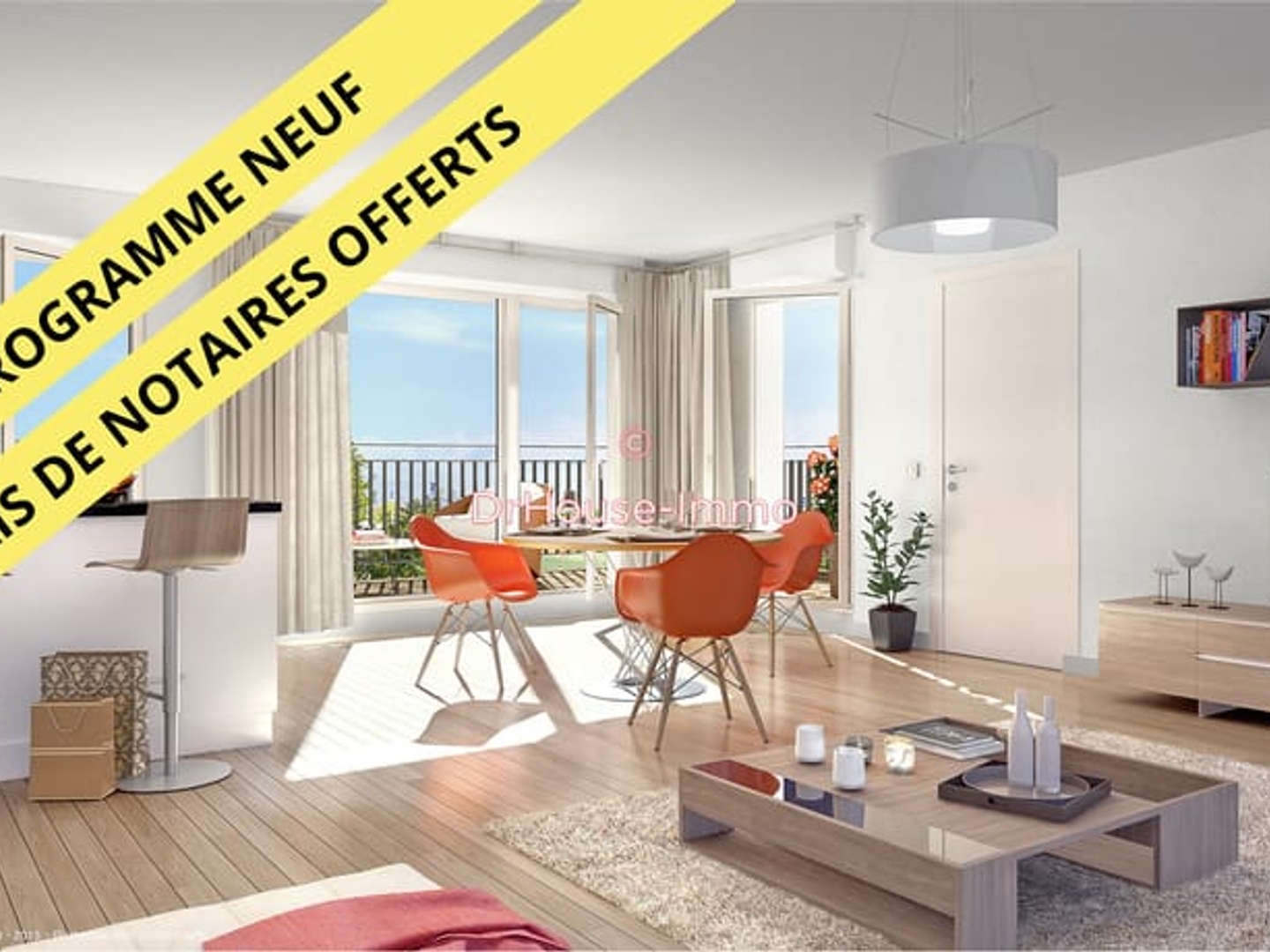 3 pièces neuf avec balcon