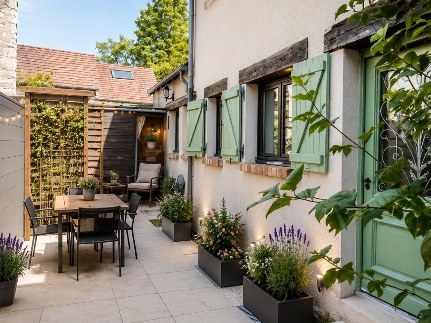 Maison de 80M2 environ, 4 pièces, terrain de 744m2