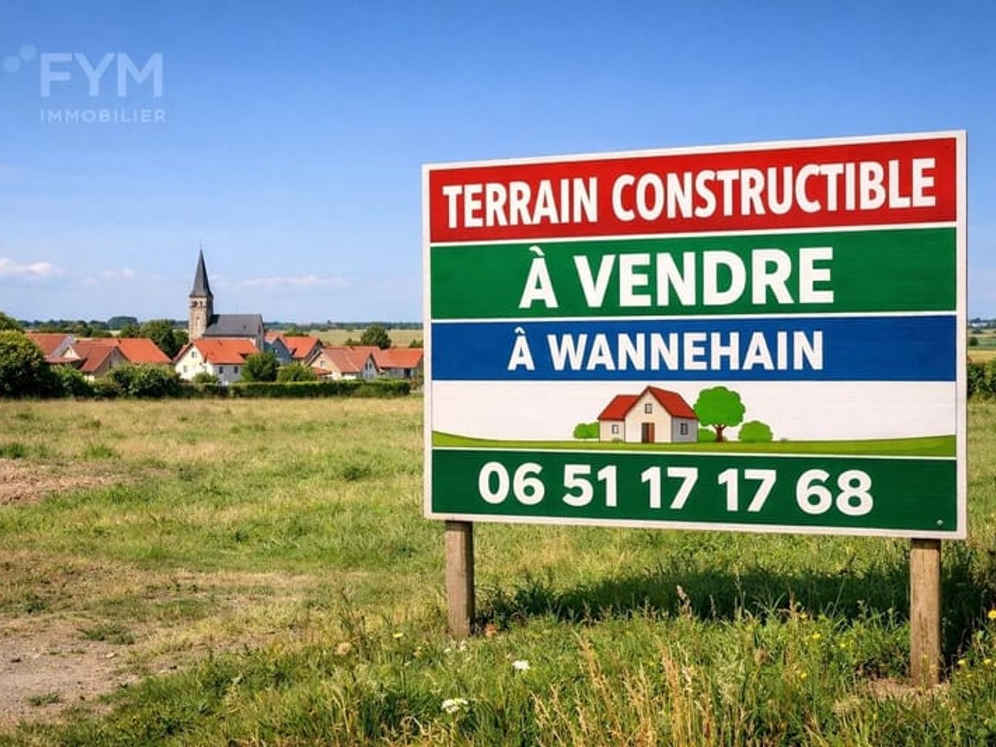Terrain constructible avec une emprise au sol remarquable