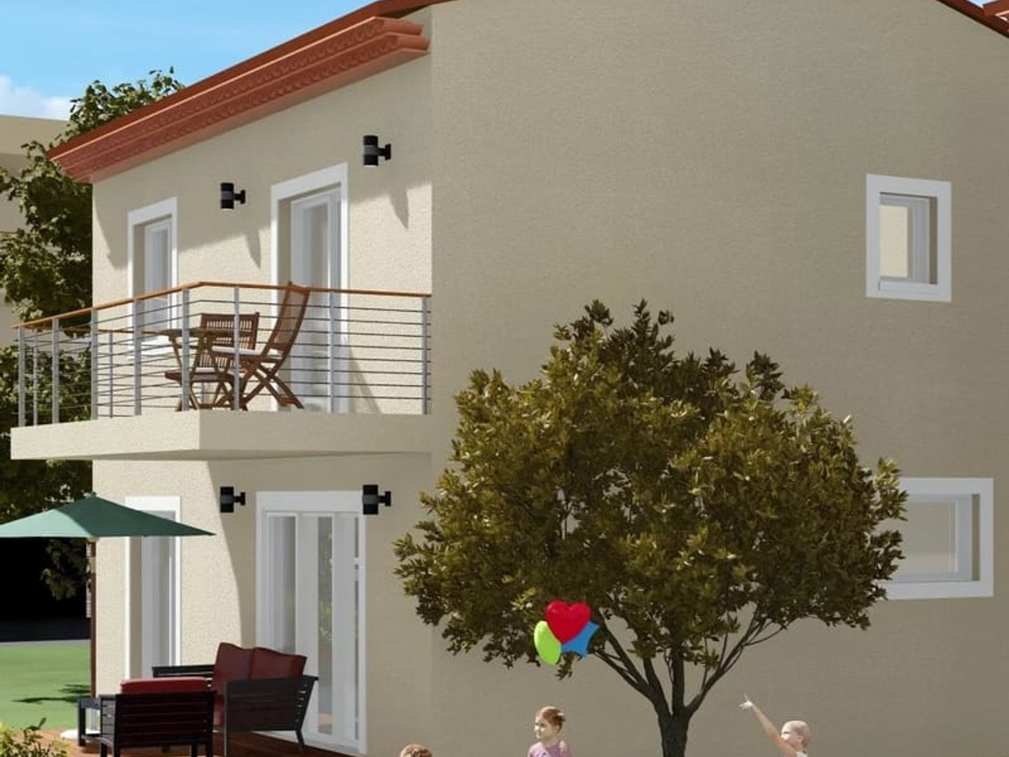 Maison T5 neuve avec jardin