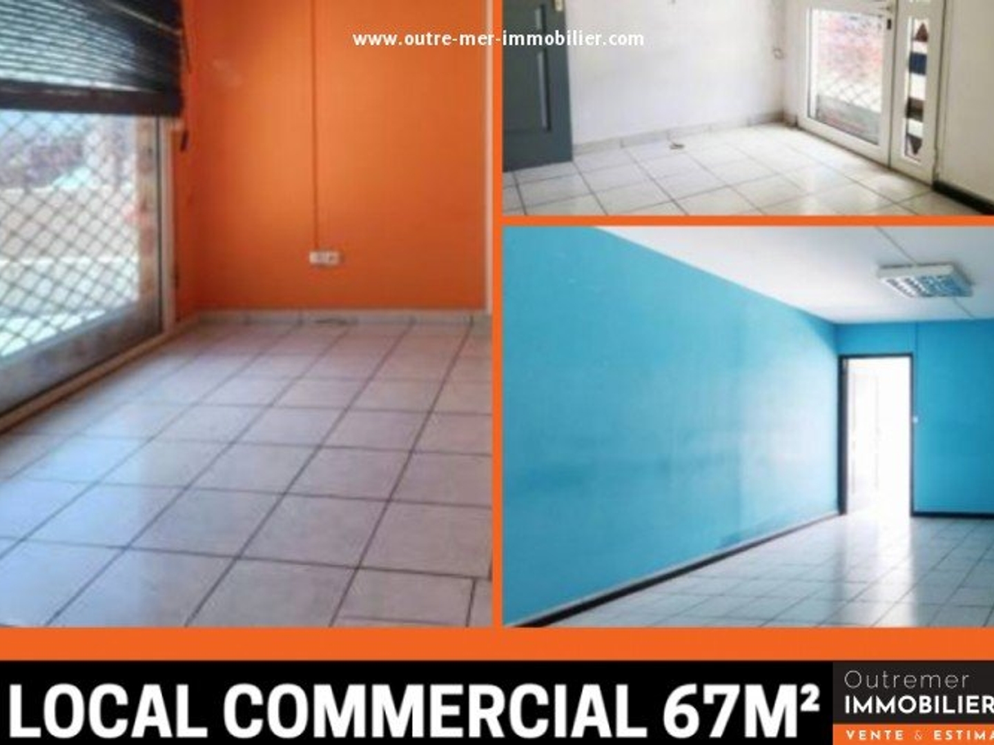 Local pro 67 m² + vitrine + parkings - Sainte-Clotilde