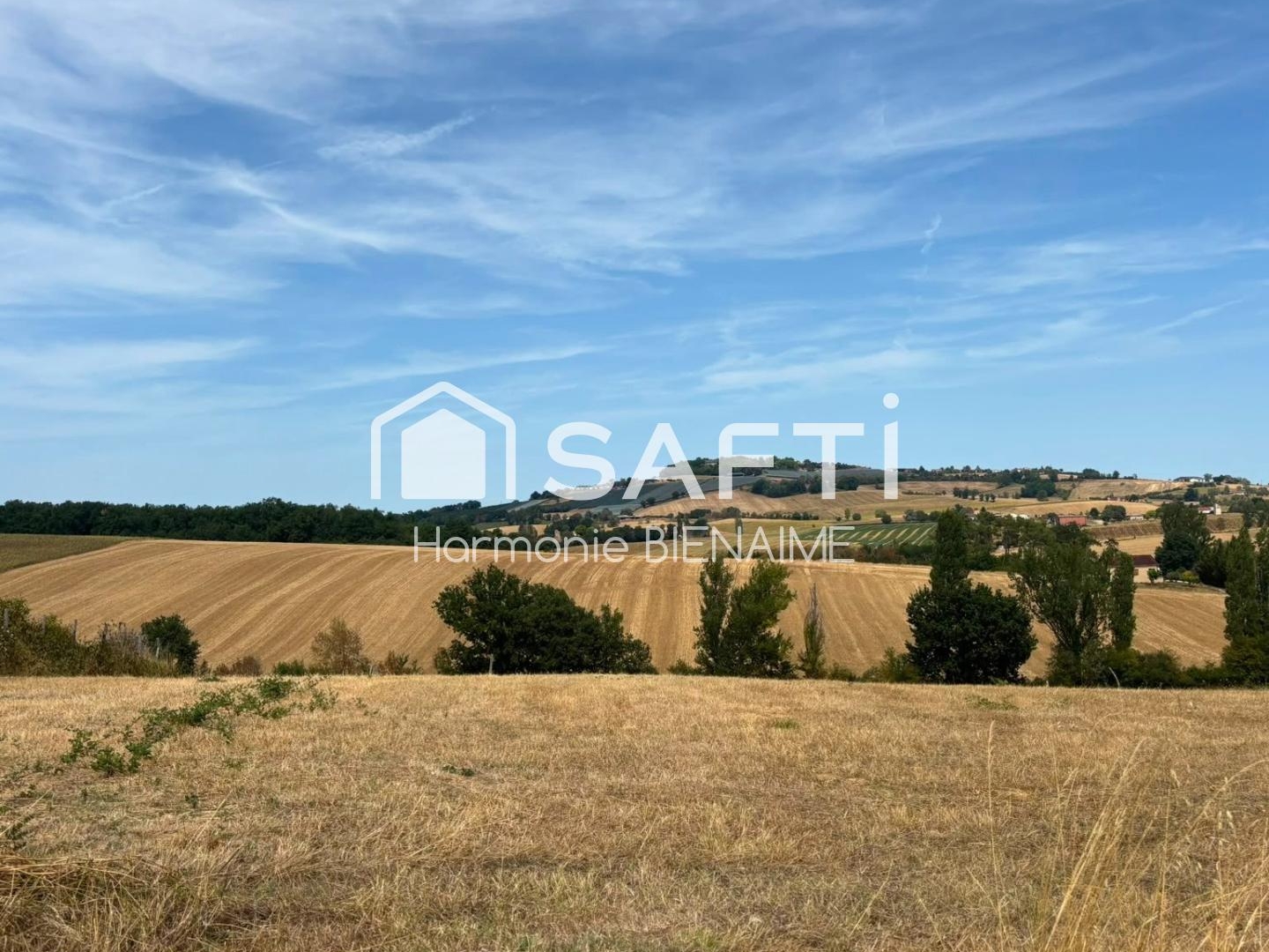Terrain au calme, vue sur la campagne